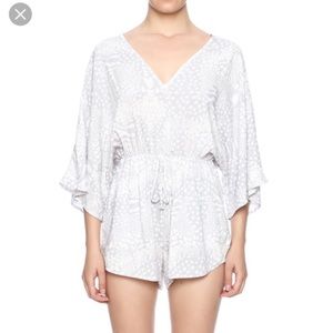 Honey Punch print romper